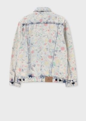 Bleach Denim Floral” デニムジャケット