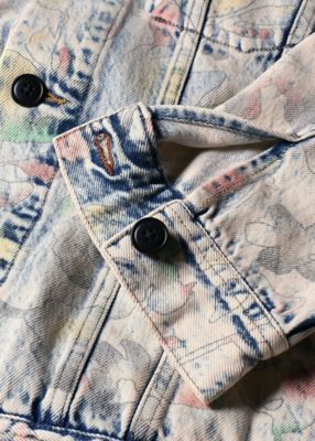 Bleach Denim Floral” デニムジャケット