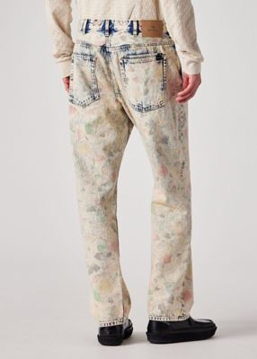 Bleach Denim Floral” ジーンズ