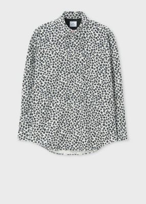 ＜Paul Smith (Men)＞”Ｈｏｒｓｅｓｈｏｅｓ”　プリントコーデュロイシャツ（１６２３０３１１９Ｚ）