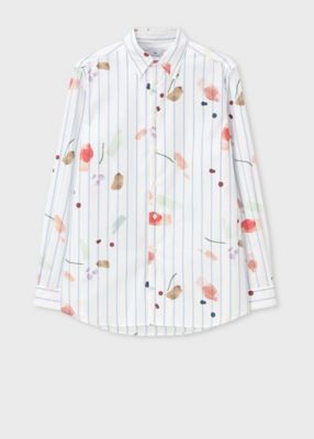 ＜Paul Smith (Men)＞”Ｗａｔｅｒｃｏｌｏｒ　Ｐａｉｎｔ　Ｆｌｏｒａｌ”　カジュアルシャツ（１６２３１５７６５Ｘ）