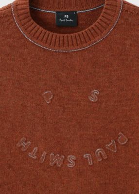 Happy” メリノウール クルーネックニット（162401805Z