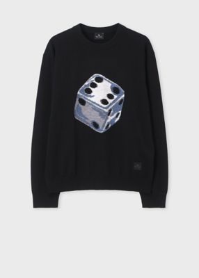 ＜Paul Smith (Men)＞”Ｄｉｃｅ”　クルーネックニット（１６２４０６７９３Ｚ）