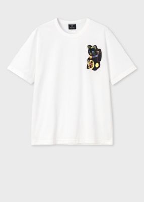 ＜Paul Smith (Men)＞”Ｍａｎｅｋｉｎｅｋｏ”　Ｔシャツ（１６２５５１２２０Ｘ）