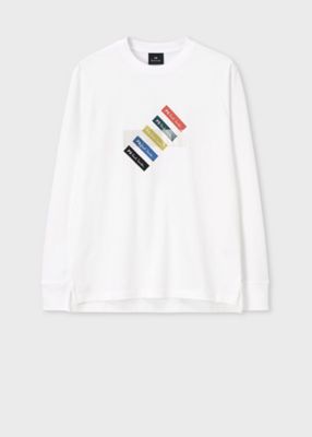 ＜Paul Smith (Men)＞”ＰＳ　Ｔａｂ”　長袖Ｔシャツ（１６２５６０８２８Ｒ）