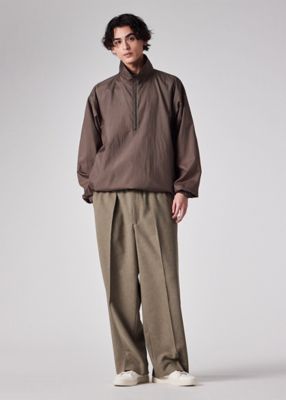 A19184 美品 ポールスミス ヘリンボーン 2タックワイドスラックス 茶M RIRANCHA（R） タックワイドパンツ