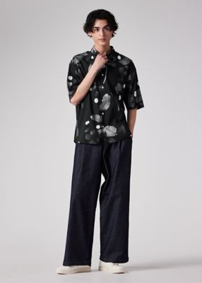 ⭐︎新品未使用⭐︎ ＜dahl’ia＞フラワープリント 半袖シャツ mizuiro ind(ミズイロインド) flower print half slv shirt フラワー