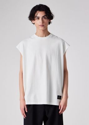 Paul Smith 　ポールスミス　モノトーン転写ノースリーブシャツ ヴィンテージライク ノースリーブTシャツ（162762EXNS01