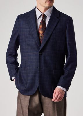 Paul Smith 4点セット　グレンチェックジャケット　シャツ　ネクタイ2本 グレンチェックツィード 2Bジャケット（1631062321