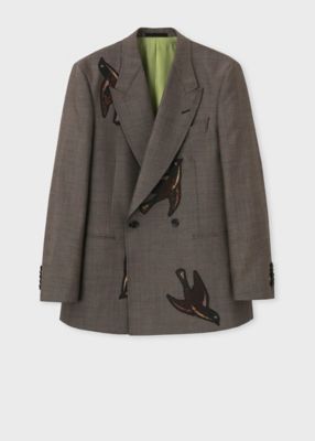 Paul Smith (Men)/ポール・スミス シャークスキン　エンブロイダリー　ダブルブレスト２Ｂジャケット（１６３１５０２３６１Ｘ）