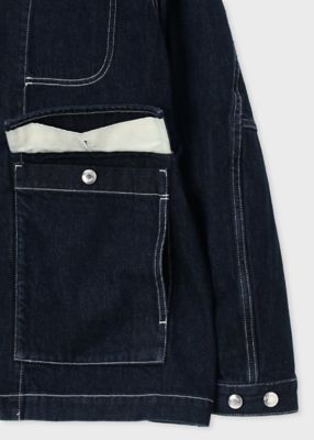 R.NEWBOLD ポールスミス】デニム カバーオール ダメージ XL カバーオール SMITH'S（スミス）別注デニムカバーオールジャケット