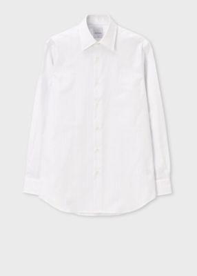 新品☆Paul Smith ドレスシャツ 袖マルチ☆ホワイト☆Lサイズ マルチピンドット ドレスシャツ（163207801PRX） | Paul