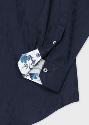 フローラルジャカード ドレスシャツ（163211801PRX