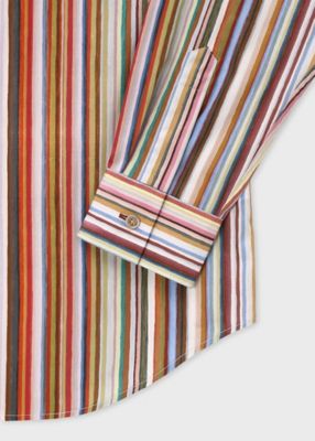 Painted Signature Stripe” シャツ