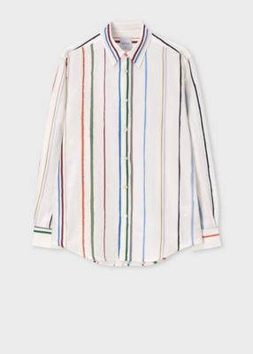 ＜Paul Smith (Men)＞”Ｃａｉｒｏ　Ｓｔｒｉｐｅ”　カジュアルシャツ（１６３３１８９０１Ｕ）