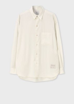 ＜Paul Smith (Men)＞”Ｃｒｏｐｐｅｄ　Ｌｏｇｏ”　オーバーシルエット　シャツ（１６３３２３４２７ＢＬ）