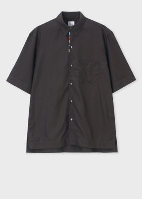 Signature Stripe” エンブロイダリー 半袖シャツ