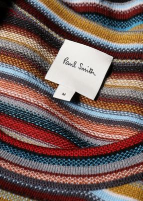 Signature Stripe” クルーネックニット