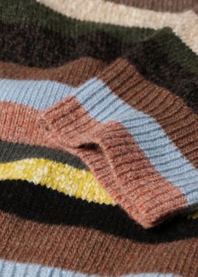 マルチカラーボーダー クルーネックニット（163405758Z