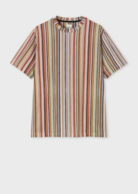ポールスミス　Paul Smith コットンニットポロシャツ　サイズXL Signature Stripe” ニット ポロシャツ