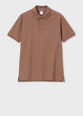 ◇HERMES くすみピンク メンズ ポロシャツ Mサイズ エルメス HERMES ポロシャツ ピンク 【公式通販】