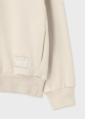 Cropped Logo” ダンボールニット パーカ