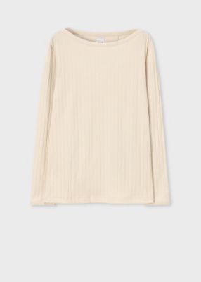 ボートネック　長袖Ｔシャツ（１６３５２３９４７Ｚ）