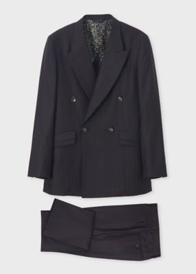 ＜Paul Smith (Men)＞オルタネイトストライプ　ダブルブレスト４Ｂスーツ（１６３６０３１４０５１）