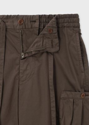 W34！STONE ガーメントダイ コットンカーゴパンツ スリム STONE ISLAND - STRETCH COTTON WOOL SATIN, GARMENT DYED