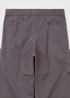 W34！STONE ガーメントダイ コットンカーゴパンツ スリム STONE ISLAND - STRETCH COTTON WOOL SATIN, GARMENT DYED