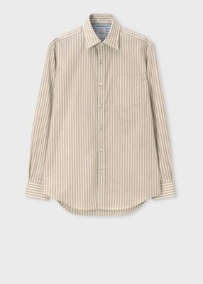 ＜Paul Smith (Men)＞クラシックストライプ　ドレスシャツ（１６３６３２Ｄ１９）