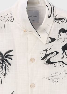 Travels Toile” オープンカラーシャツ