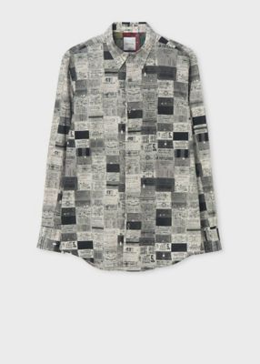 ＜Paul Smith (Men)＞”ＴＩＣＫＥＴＳ”　カジュアルシャツ（１６３６４３３０９）