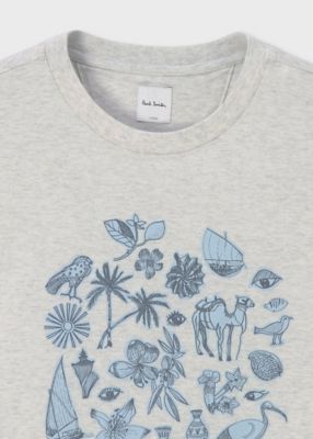 Nostalgic Summer” プリントTシャツ