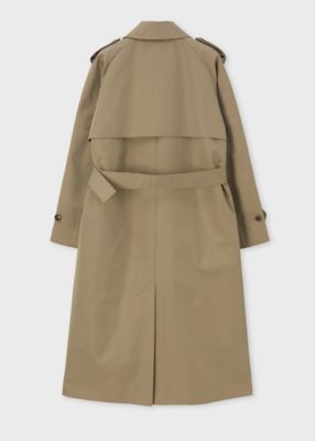 【美品✨】ポールスミス レザーコート 羊革 トレンチコート ベルト付 茶 L ウィメンズ リラックス トレンチコート（165001JK258