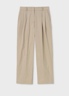 ウィメンズ コットンギャバジン タックパンツ（165002381T