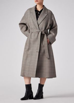 ウィメンズ クラシックチェック ロングコート（165004369C