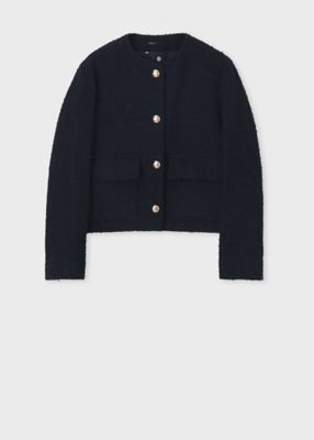 ＜Paul Smith (Women)＞ウィメンズ　ツイード　ノーカラー　ジャケット（１６５００５３４５Ｊ）
