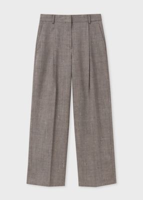 ＜Paul Smith (Women)＞ウィメンズ　カラーネップ　ワイドパンツ（１６５００６３５５Ｔ）