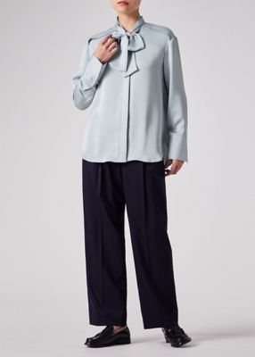 バリエーションボータイシャツ ブラック Super180's WORSTED WOOL SHIRTS｜BLACK – Cornier