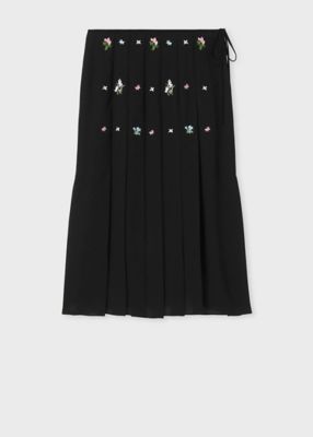 ＜Paul Smith (Women)＞ウィメンズ　フラワーエンブロイダリー　スカート（１６５０２３３００Ｓ）