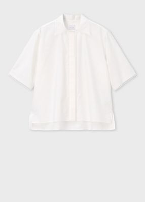 ＜Paul Smith (Women)＞ウィメンズ　エンブロイダリー　半袖ブラウス（１６５０２９３９７Ｂ）