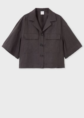 ＜Paul Smith (Women)＞ウィメンズ　レーヨンリネン　パッチポケット　ブルゾン（１６５０５０ＪＫ２６１）