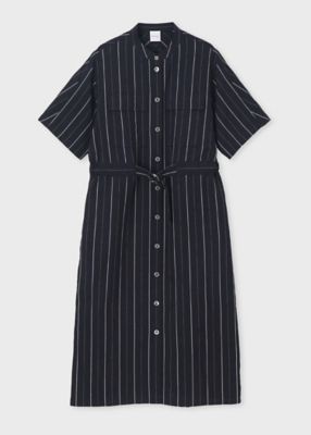 ＜Paul Smith (Women)＞ウィメンズ　ストライプ　シャツワンピース（１６５０５２ＤＲ１４７）