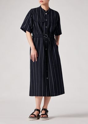 Paul Smith ストライプ ロングシャツワンピース ウィメンズ ストライプ シャツワンピース（165052DR147
