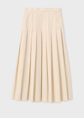 ＜Paul Smith (Women)＞ウィメンズ　ピーチコットン　プリーツスカート（１６５０５４３０９Ｓ）