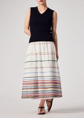 ウィメンズ ”Cairo Stripe Chalk” プリント スカート
