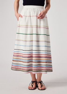 ウィメンズ ”Cairo Stripe Chalk” プリント スカート