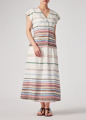 ウィメンズ ”Cairo Stripe Chalk” プリント スカート