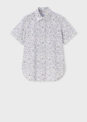 ウィメンズ ”Water Colour Floral” 半袖シャツ